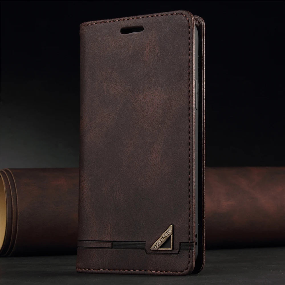 Anti theft Brush Flip Leather Case for Google Pixel 10 9 Pro XL 10A 9A 8 7 6 Pro 8A 7A Stand Card Solt Wallet Phone Etui Cover