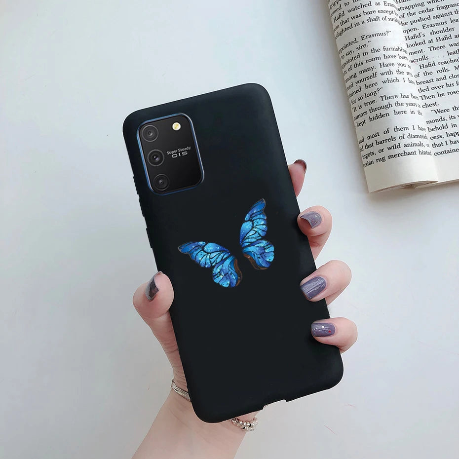 For Samsung Galaxy S10 Lite Case on Samsung Note 10 Lite S 10 Lite Cover Simple Solid Matte Soft Silicone Back Cover Phone Cases