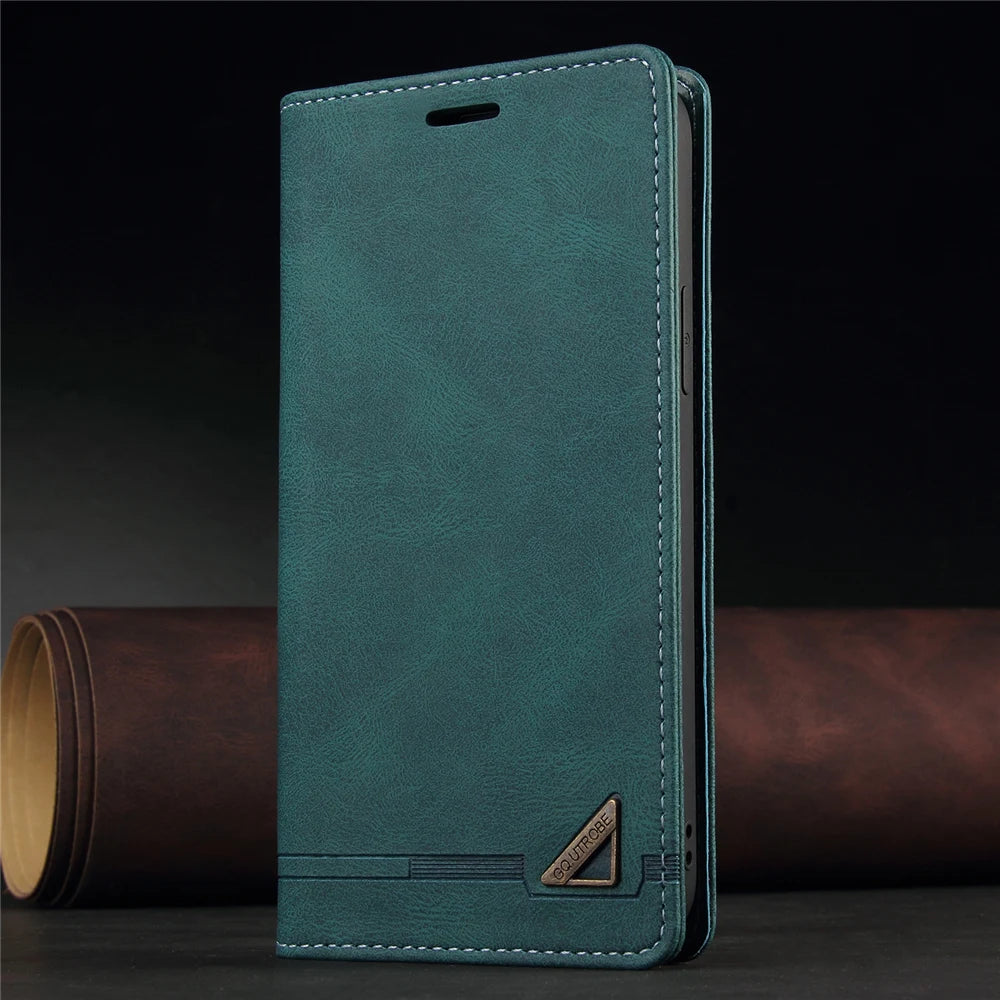 Anti theft Brush Flip Leather Case for Google Pixel 10 9 Pro XL 10A 9A 8 7 6 Pro 8A 7A Stand Card Solt Wallet Phone Etui Cover