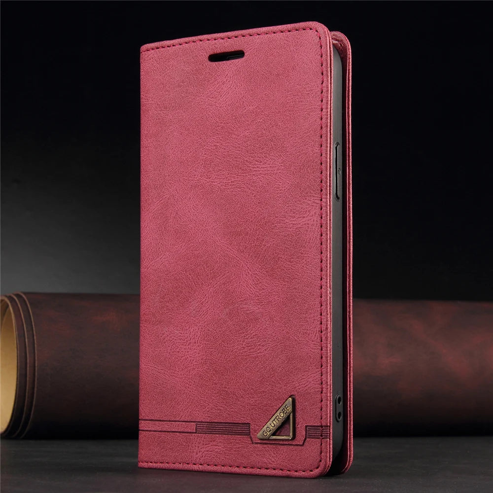 Anti theft Brush Flip Leather Case for Google Pixel 10 9 Pro XL 10A 9A 8 7 6 Pro 8A 7A Stand Card Solt Wallet Phone Etui Cover