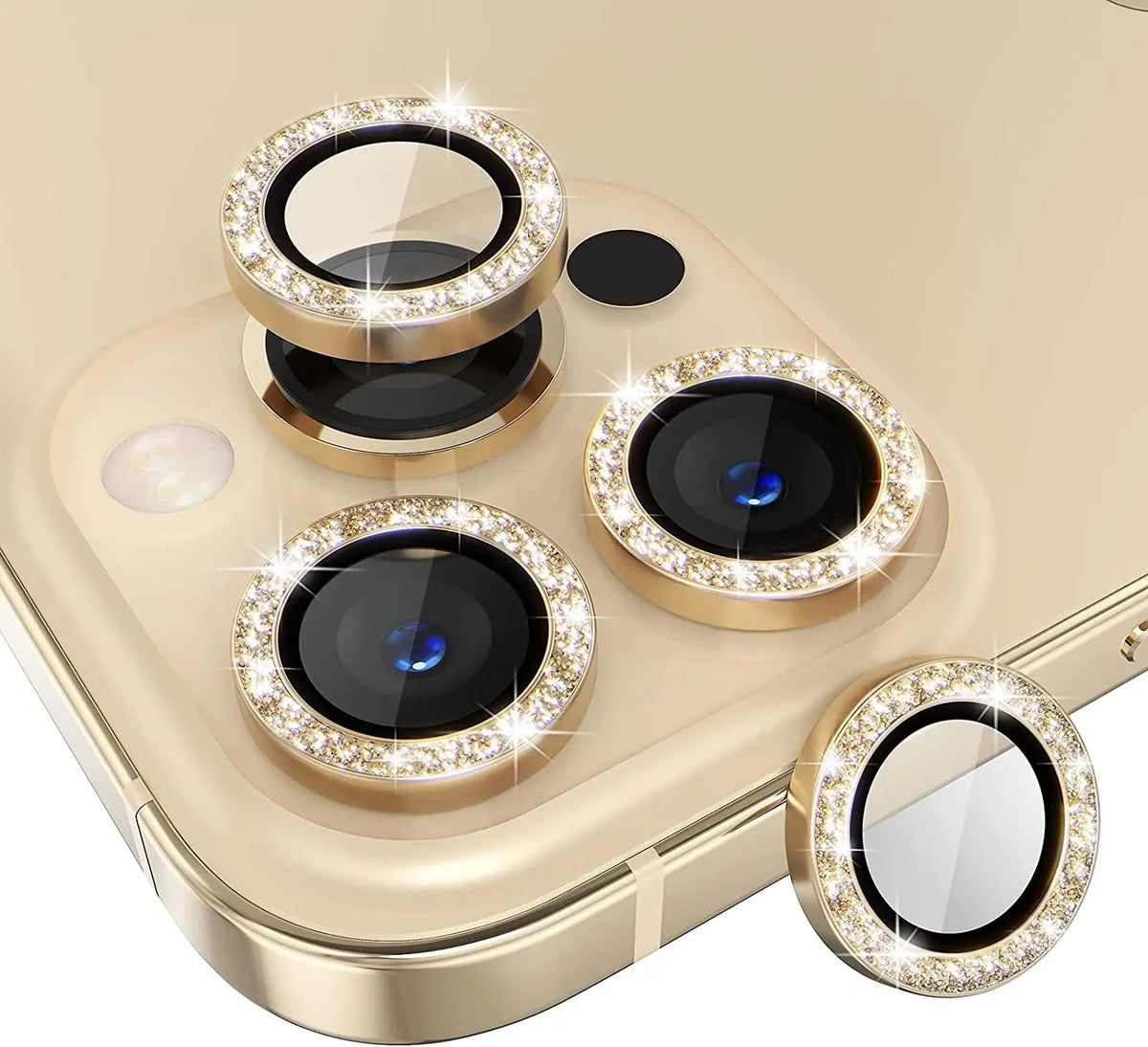Glitter Camera Lens Protector Cover for iPhone 17 18 Pro Max 16 15 13 11 14 15 Plus 12 Mini Tempered Glass Protection Lens Film