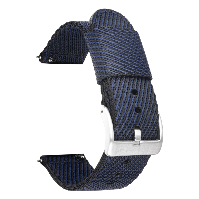 18mm 20mm 22mm 24mm Nylon Weave Strap Men Women Sport Quick Release Bracelet for Seiko Omega for Huawei Samsung Smart Watch Band