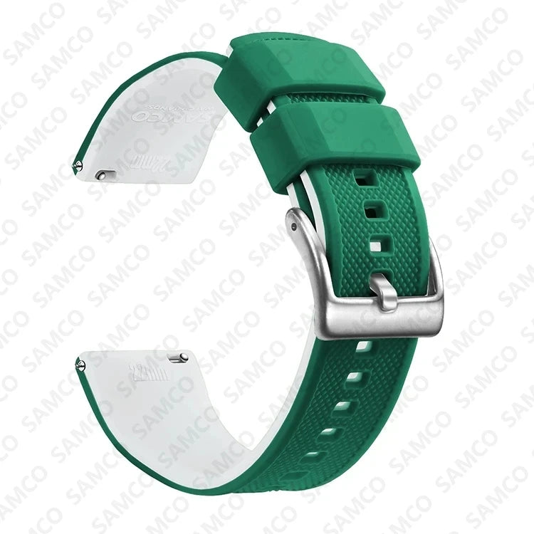 Quick Release Rubber Watch Strap Silicone Watch Band 18mm 20mm 22mm Huawei ,Samsung Galaxy, Garmin, Watch Replacement Watchband