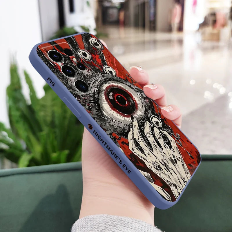 Devil Eye Phone Case For Samsung Galaxy S25 S24 S23 S22 S21 S20 S10 S10E Ultra Plus FE Note 20 Ultra Plus Cover