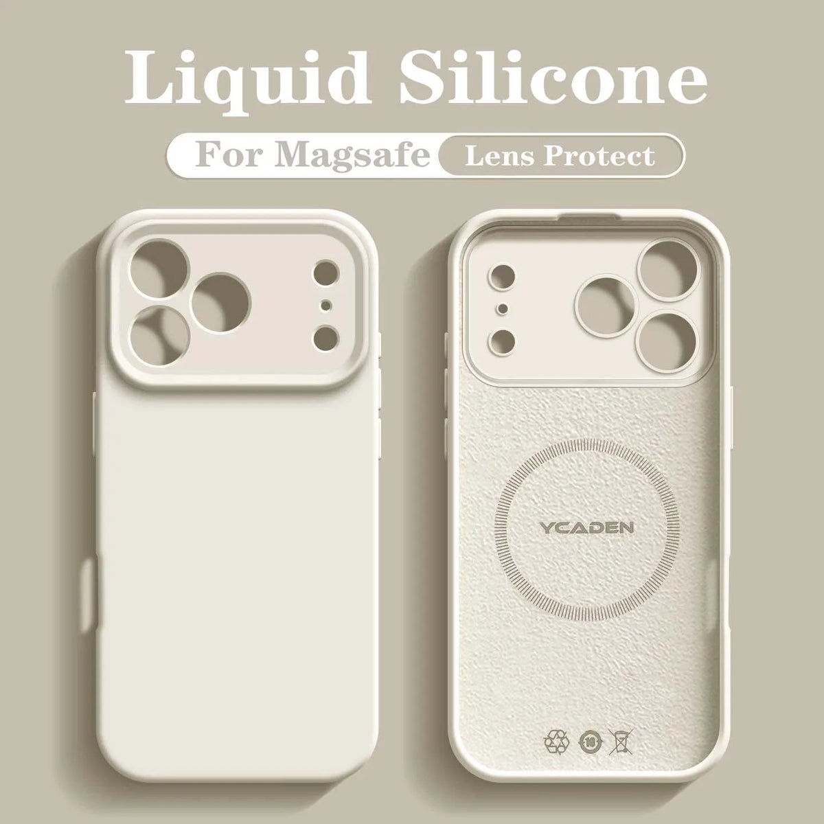 For iPhone 18 Pro Liquid Silicone Phone Case For iPhone 18 17 16 15 14 13 12 Pro Max Wireless Charging Skin Smooth Magsafe Cover