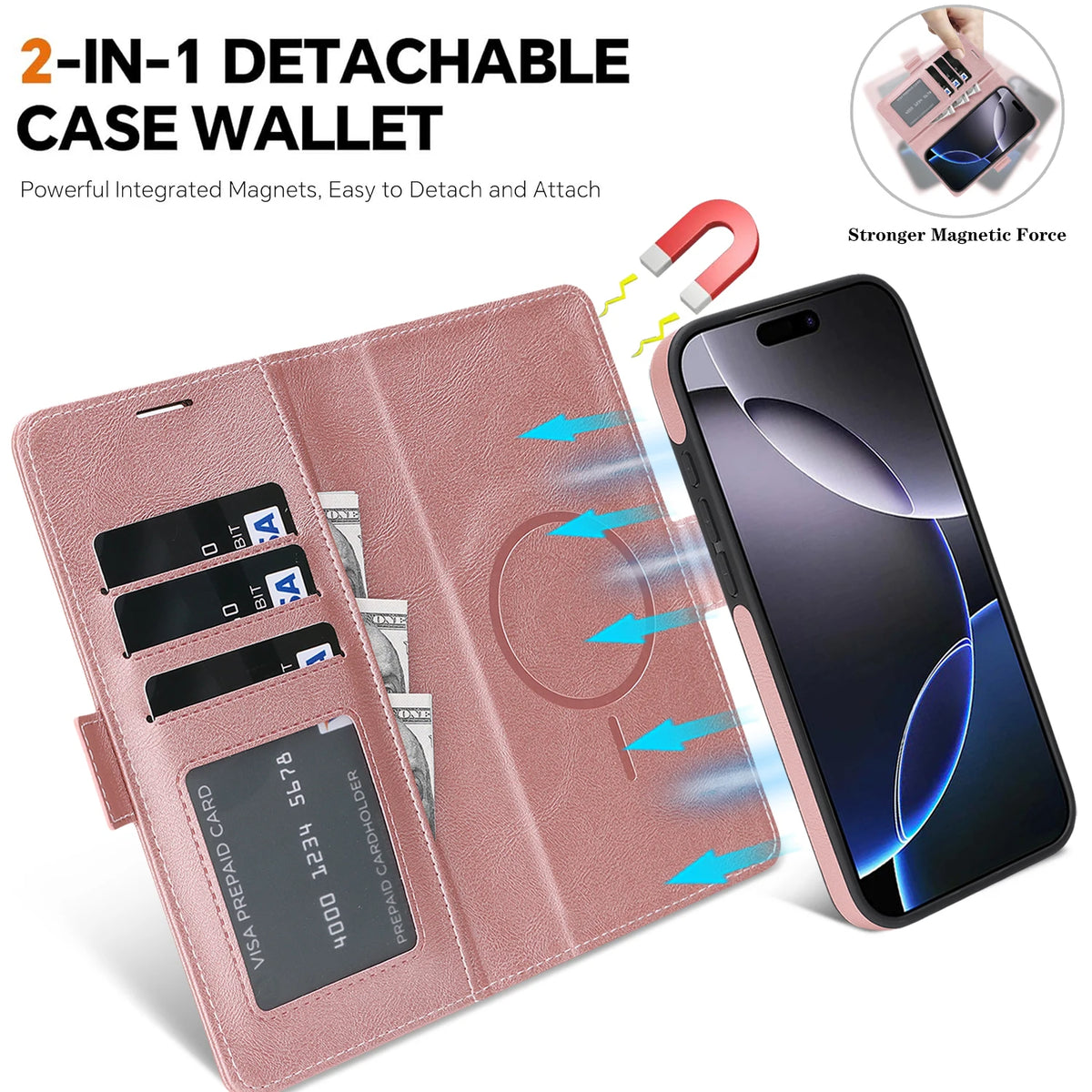 Wireless Charging Magnetic Phone Case For Google Pixel 10Pro XL 9Pro 10 9 9A Magsafe Wallet Case Phone Cover Cash Cards Slot