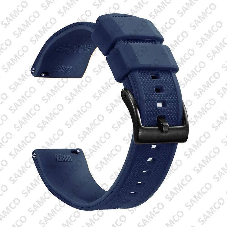 Quick Release Rubber Watch Strap Silicone Watch Band 18mm 20mm 22mm Huawei ,Samsung Galaxy, Garmin, Watch Replacement Watchband