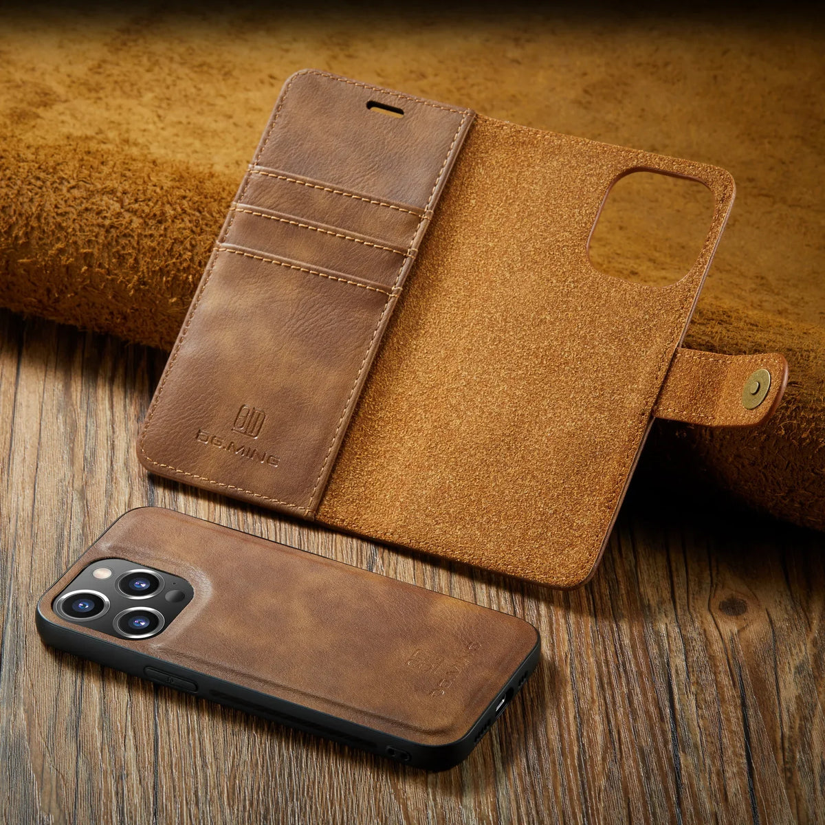 Detachable Magnetic Leather Phone Case for IPhone 16 17 Pro Max 15 12 13 11 14 Plus Air SE 2022 Wallet Card Holder Cover Coque