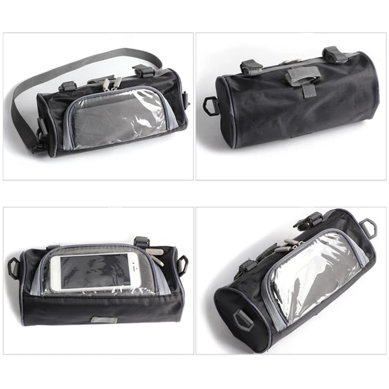 Touchscreen Motorcycle Handlebar Bag Mountain Bike Cycling Bag Headlight Bag Bicycle Accessories Riding Bag
