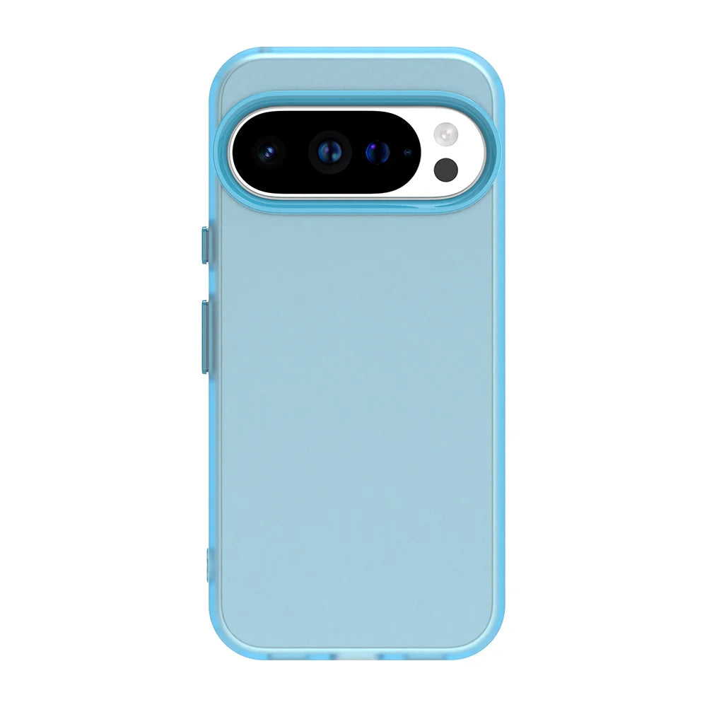 Frosted Fashion Soft Bumper Candy Color Phone Case For Google Pixel 10 9 8 A Pro XL Case Frame Protect Independent Button Cover