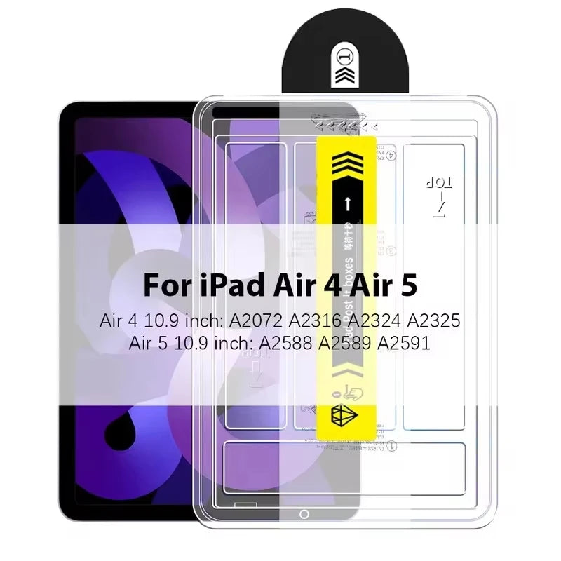 Tempered Glass Screen Protectors For iPad 10th Generation A16 2025 M3 Pro 13 11 M4 12.9 Air 5 4 3 2 Mini 6 7th 9th 8th 10.2 10.5