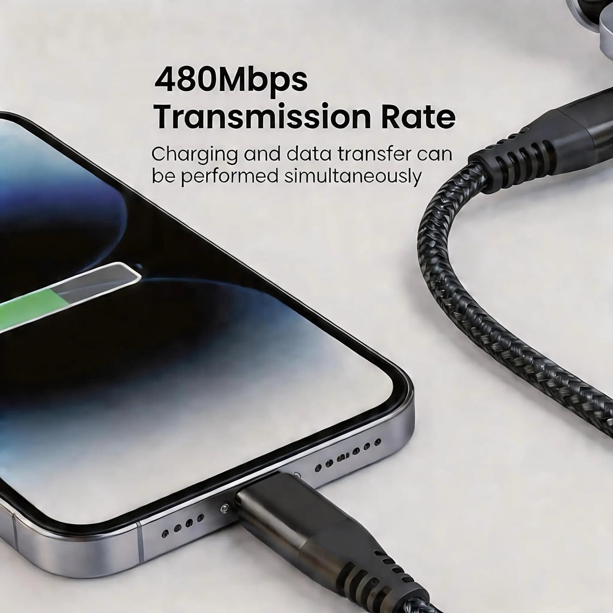 2Pack Type C to Lightning Fast Charging Data Cable MFI Certified 20W Nylon Braided Cable for IPhone14 14Pro 14Plus 13 12 11 X