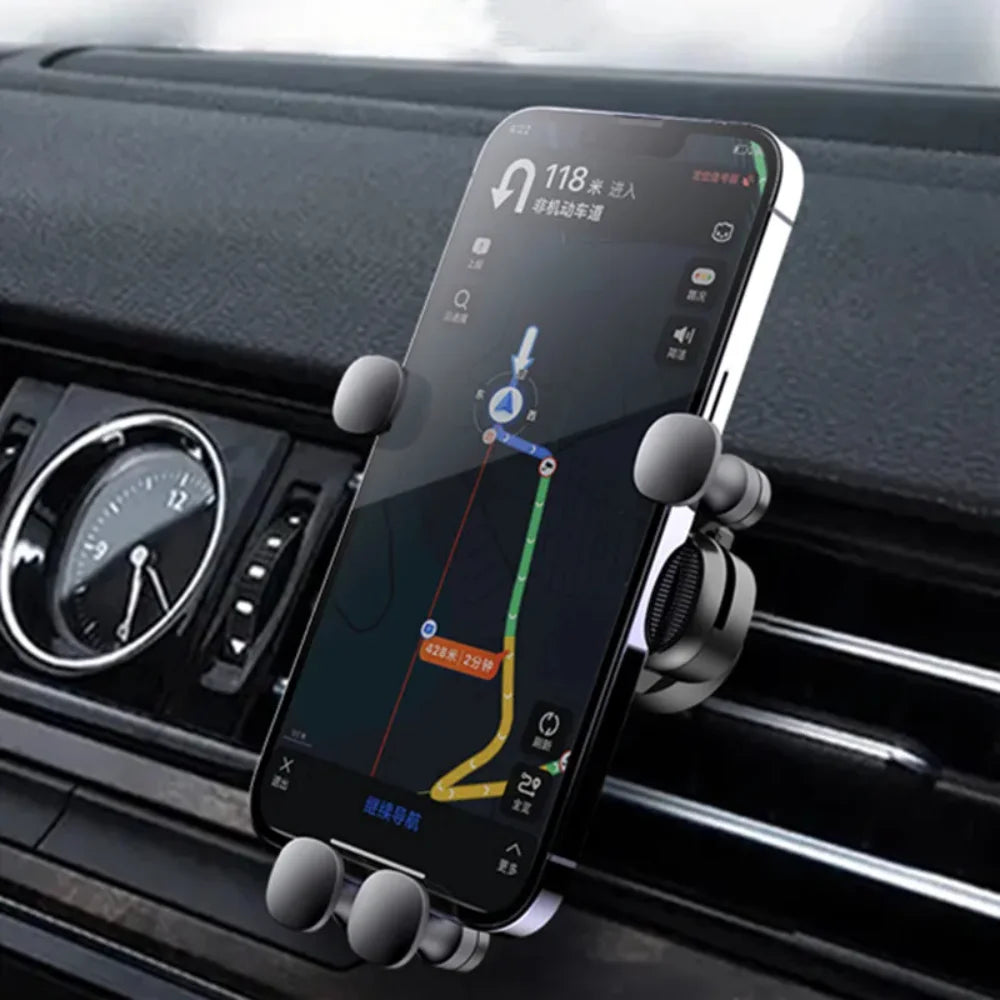 New Gravity Car Phone Holder for 4.7-7 inch Mobile Phone Car Air Vent Phone Mount Universal Shockproof GPS Clip Smartphone Stand