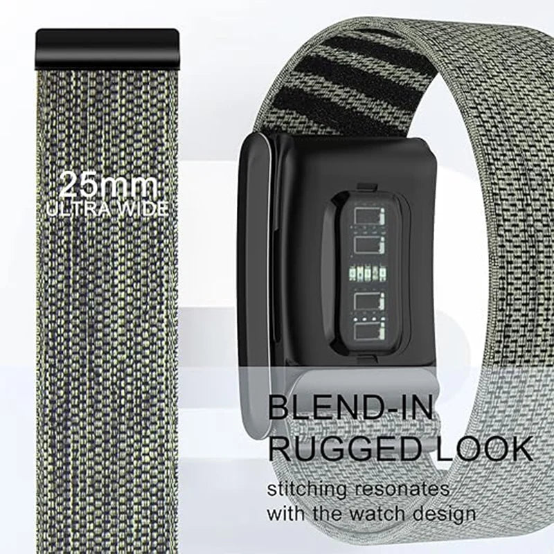 Nylon Sport Band Compatible with Whoop Band 4.0/5.0 Strap Men Women with Bumper Case, Breathable Nylon Adjustable Waterproof
