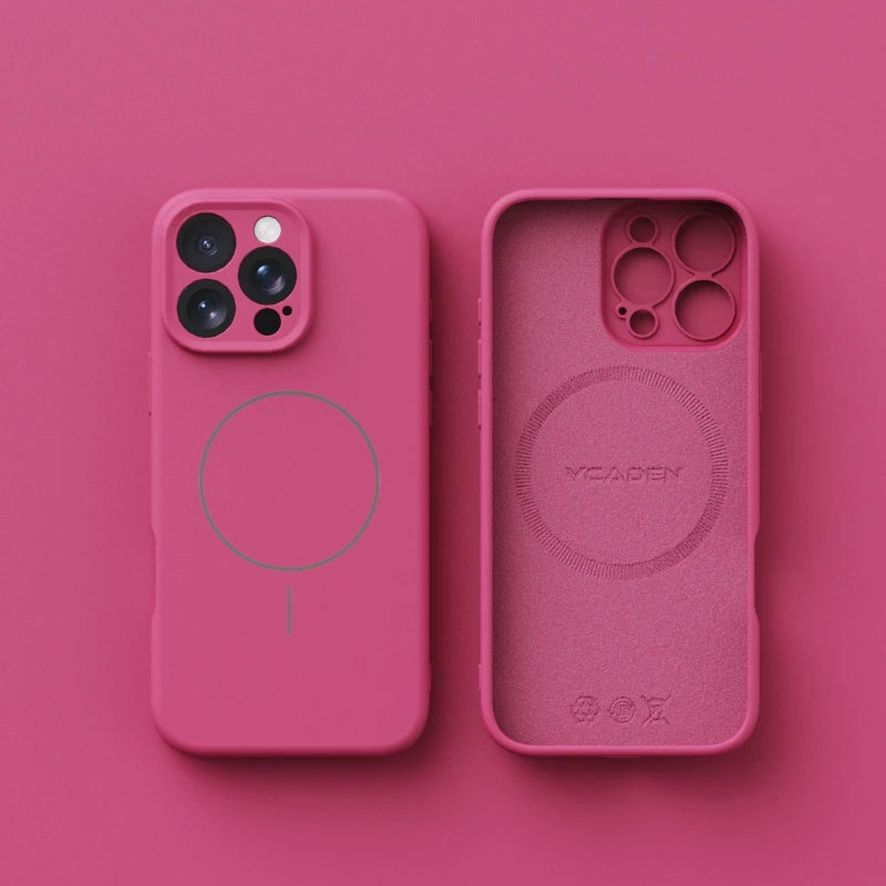 Magnetic Liquid Soft Silicone For Magsafe Case For iPhone 17 Air 16E 17E 16 Plus 15 14 13 12 11 Pro X XR XS Max Shockproof Cover