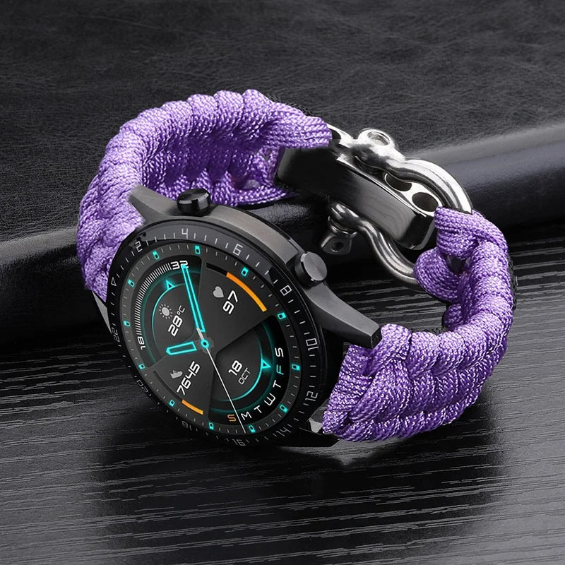 20mm 22mm 24mm Weave Nylon Sport Watch Strap for Men Women Universal Watch Band Bracelet Accessories with Tool