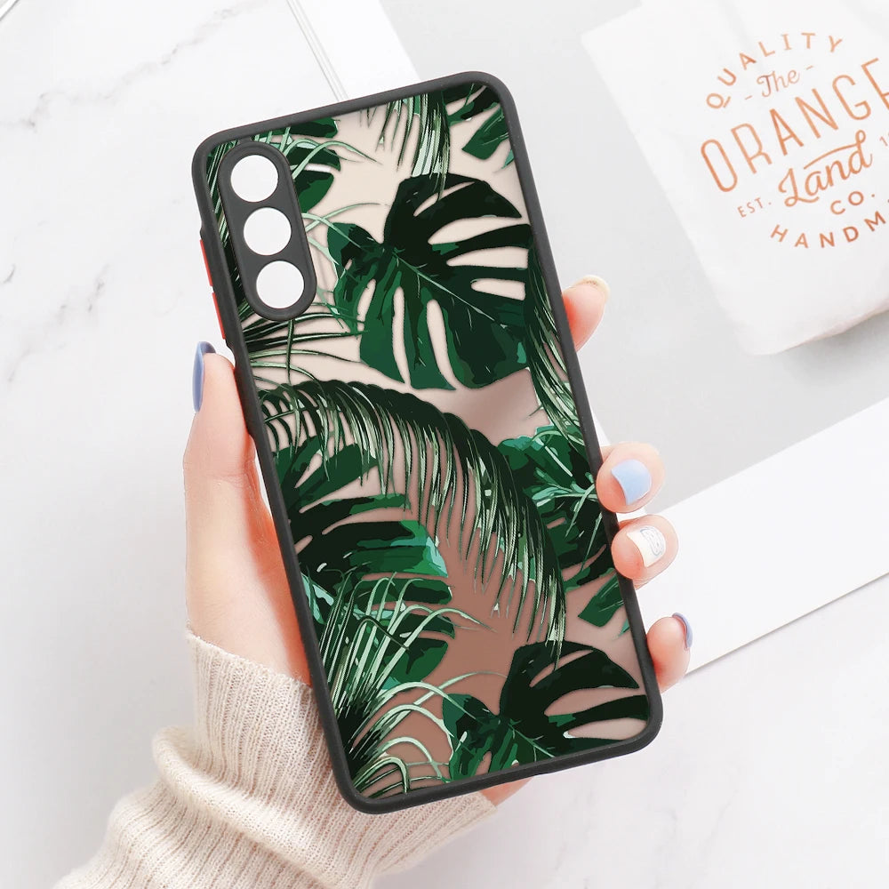 Palm Tree Leaves Phone Case For Samsung Galaxy S24 Ultra Cases Samsung S26 Ultra S23 FE S25 S22 Ultra S21 S20 FE S23 Plus Cover