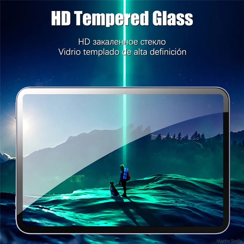 Tempered Glass Screen Protector for iPad Air 11 13 M4 M3 M2 Pro 11 13 M5 12.9 11th A16 10th 9th 8th 7th Air 5 4 3 10.2 10.5