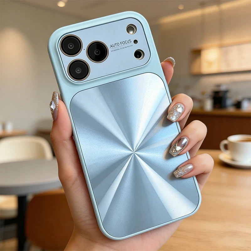 Luxury Laser Candy Color Phone Case For iPhone 13 14 15 16 17 Pro Max Shockproof Bumper Anti‑Scratch Soft Back Cover Phone Protective Case