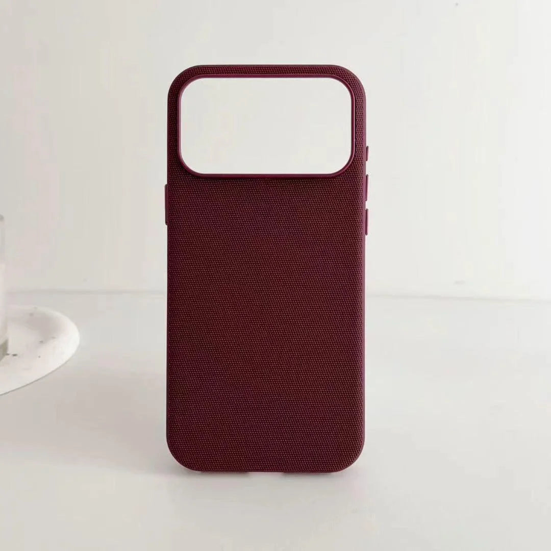For Magsafe Magnetic Leather Phone Case For iPhone 18 17 16 15 14 13 12 Pro Max Premium Tech Woven Shockproof Solid Color Cover