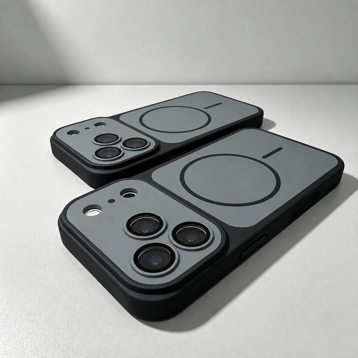 Matte Armor Magnetic Wireless Charging Phone Case For iPhone 18 17 16 15 Pro Max 14 12 13 11 Pro Case Magsafe Shockproof Cover