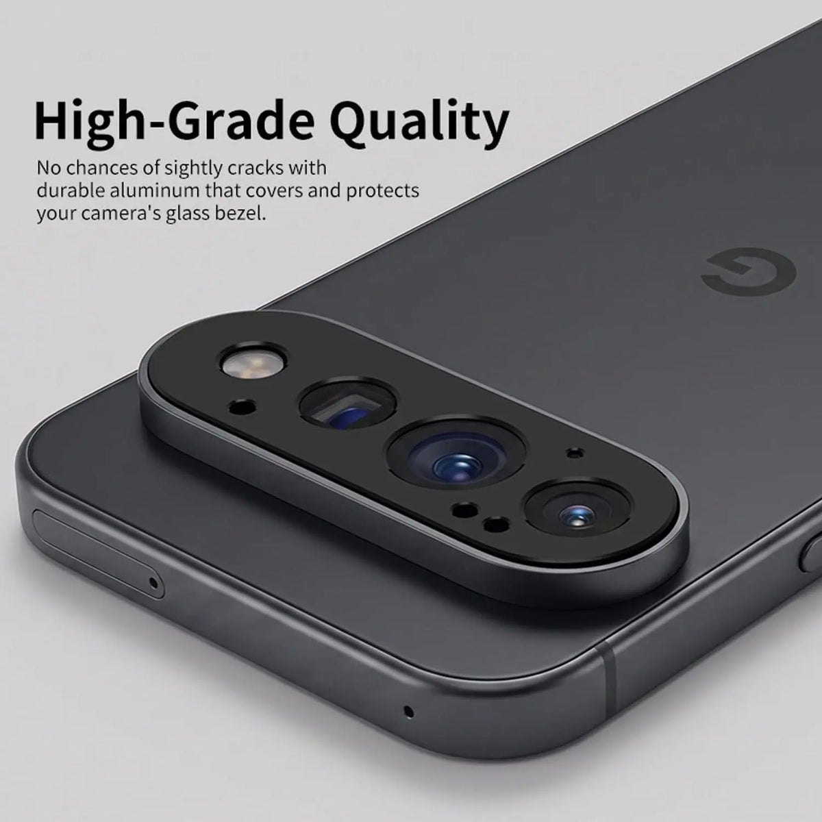 2PCS Tempered Glass Camera Lens Ring For Google Pixel 11 Pro XL Case Friendly Hollow Cut Lens Protector Anti Fingerprint