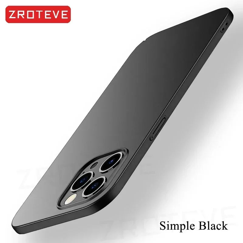 For iPhone 16 15 14 13 12 Pro Max Case ZROTEVE Luxury Slim Matte Hard PC Cover For iPhone16 iPhone14 iPhone15 Plus Phone Cases