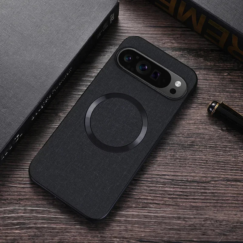 Premium Fabric Shockproof Phone Case For Google Pixel 11 10 9 8 7 Pro 10A 9A 8A 7A XL Compatible MagSafe Magnetic Charging Cover