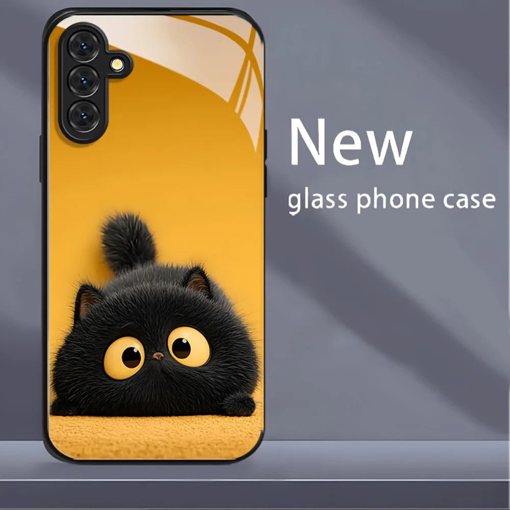 Hard Glass Honeybee Flower Case For Samsung Galaxy S26 Ultra Case Samsung S24 S22 S25 Ultra S 26 Plus S23 S20 S21 FE Cases Cover