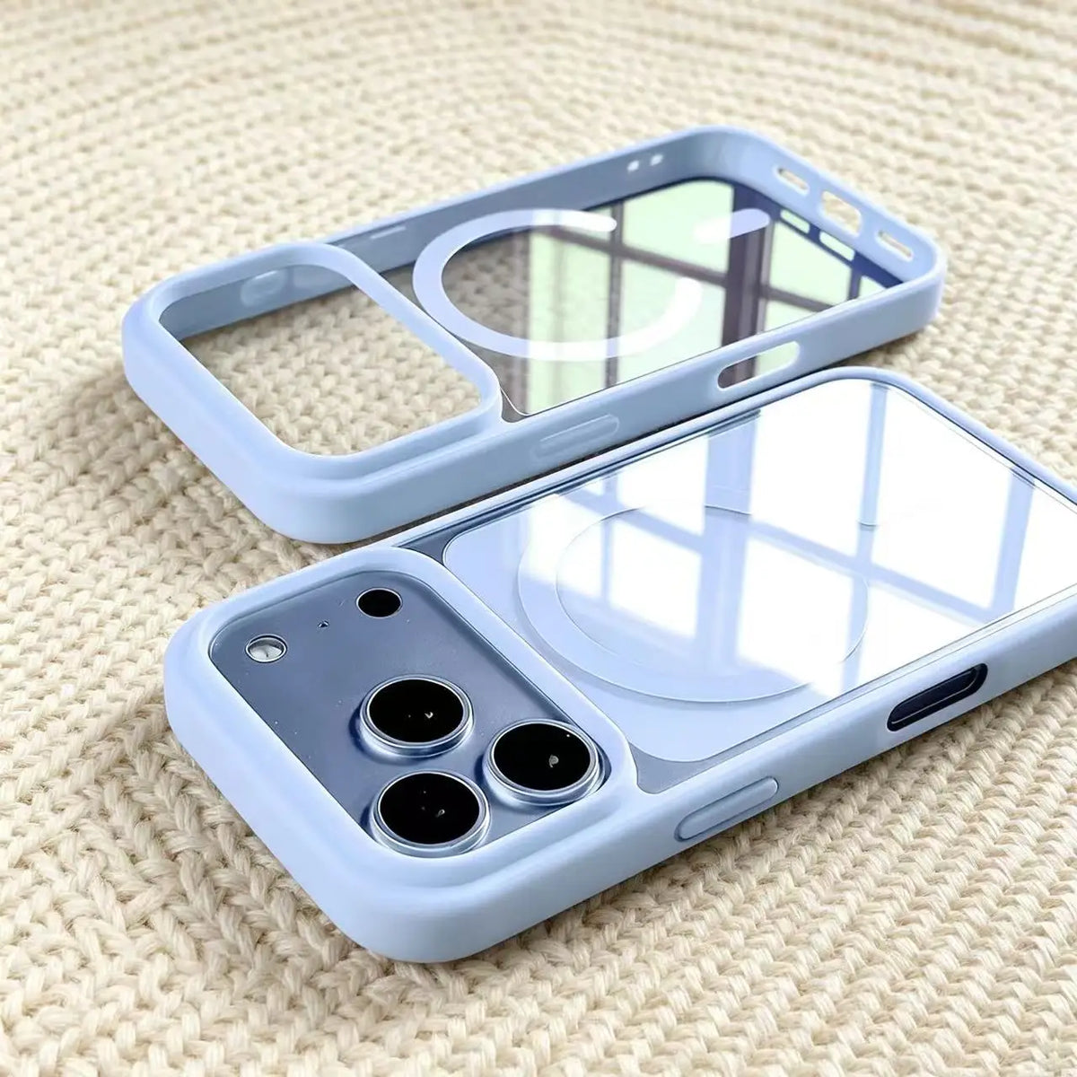 Fashion for Magsafe Wireless Charge Phone Case for IPhone 17 Air 16 15 14 Plus 13 12 Pro Max Transparent Acrylic Back Cover