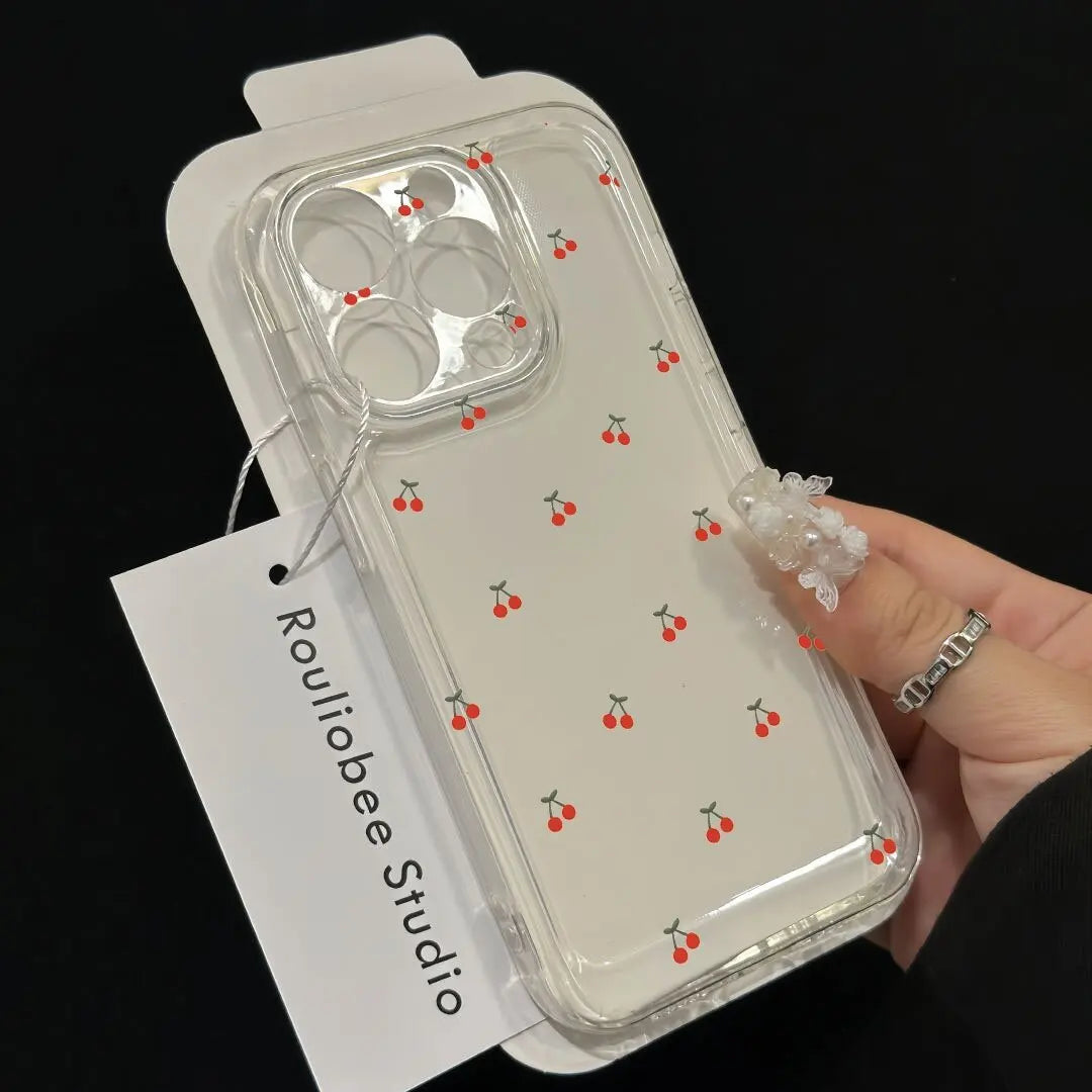 Art Flower Clear Phone Case For iPhone 17 16 15 11 12 14 13 Pro Max Mini X XS XR 7 Plus 17E Shockproof Transparent Cover Fundas
