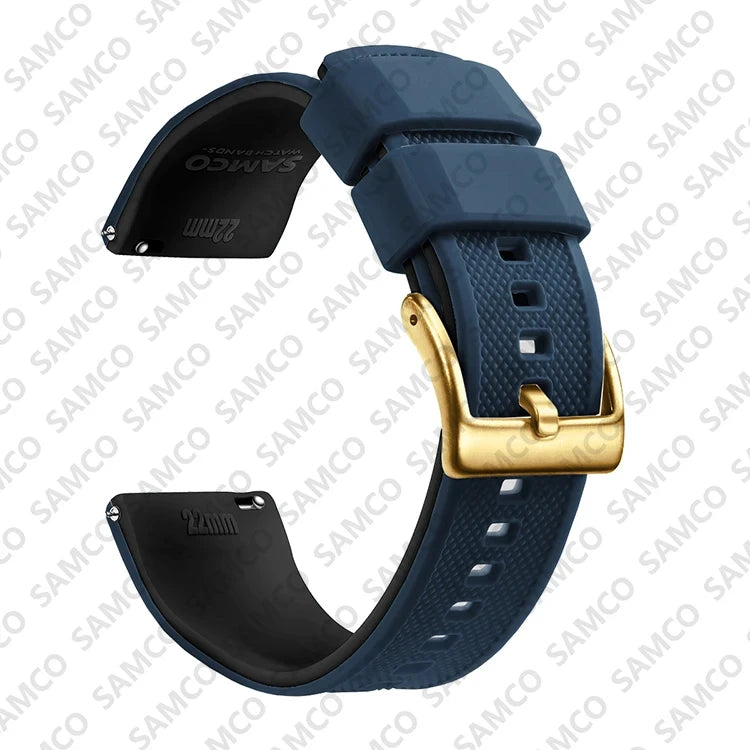 Quick Release Rubber Watch Strap Silicone Watch Band 18mm 20mm 22mm Huawei ,Samsung Galaxy, Garmin, Watch Replacement Watchband
