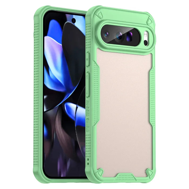Luxury Matte Hybrid Rugged Protective Cover For Google Pixel 10 9 Pro XL 8 Pro 9A 8A Simple Case Shockproof Coque Fundas Capa