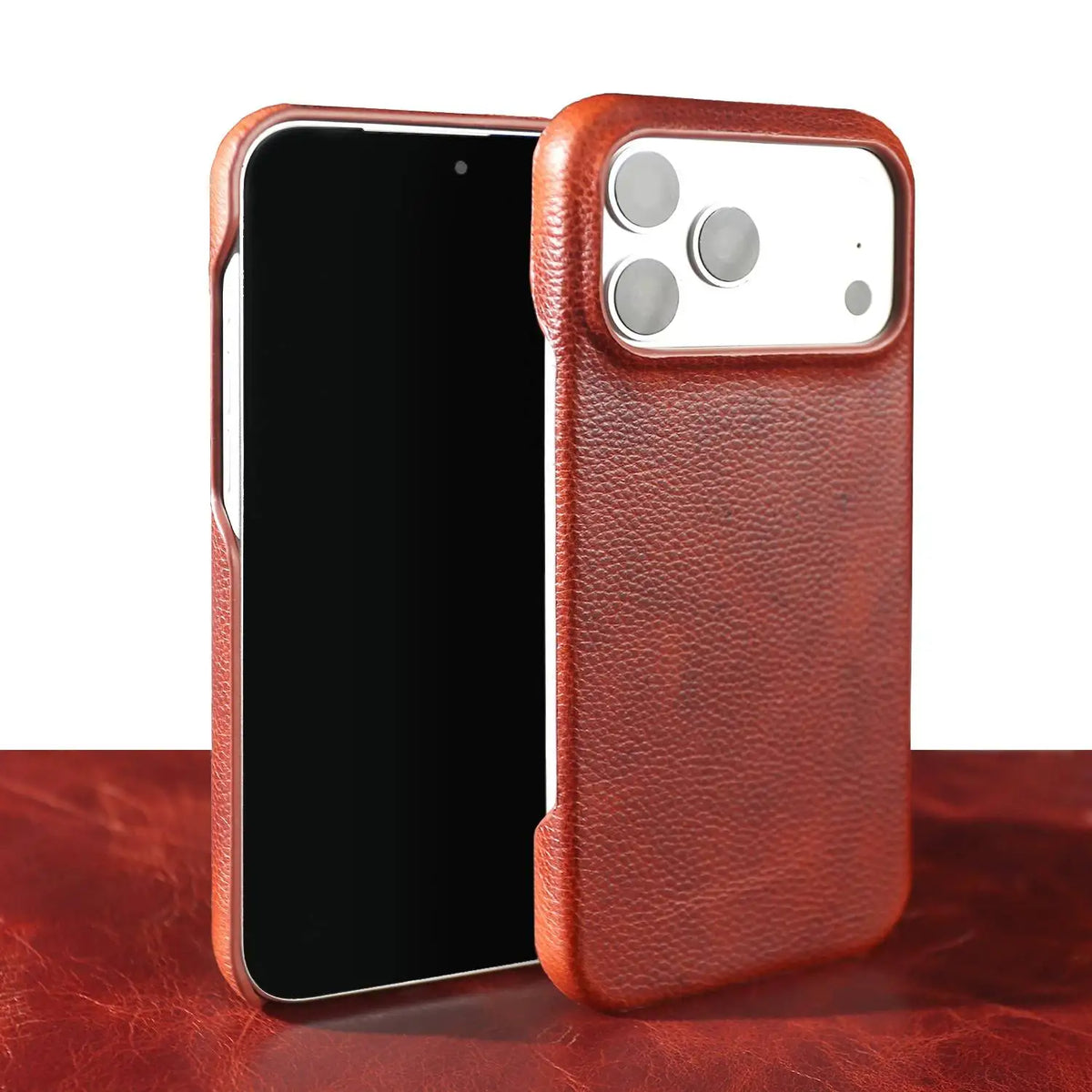 For Iphone 17 Pro Max Case for IPhone 18 Pro 16 15 14 13 12 XR 11 Genuine Leather Cover Cases Aesthetic Vintage Phone Back Coque