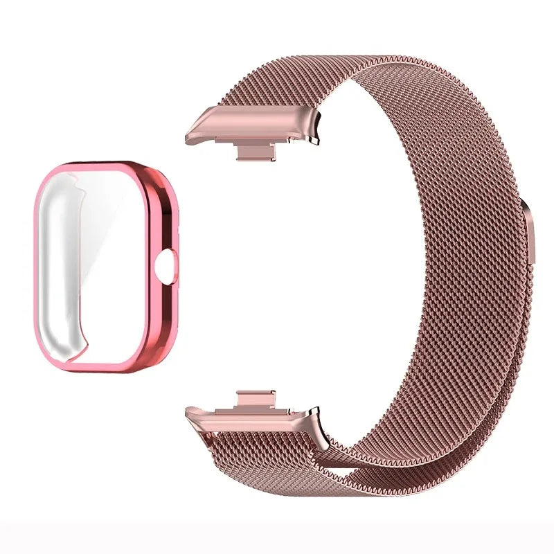 Magnetic Milanese Loop Metal Bracelet For Xiaomi Mi Band 9 Pro/Mi Band 8 Pro Strap For Redmi Watch 6 Lite Active Watch 5 4 Bands