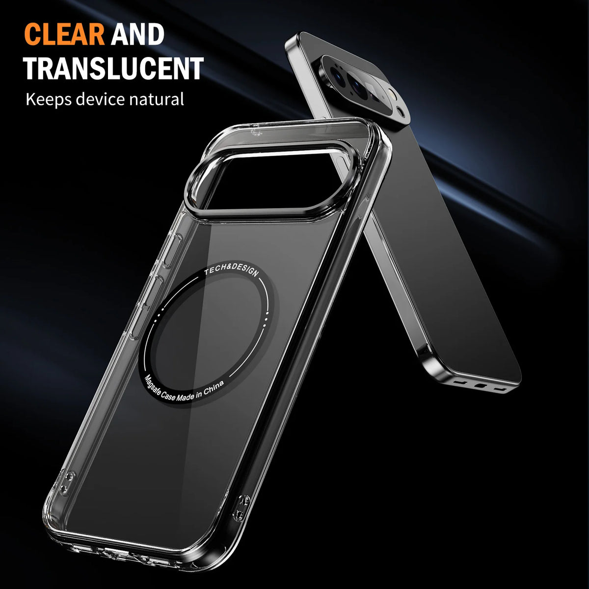 HD-Transparent Magnetic Phone Case For Google Pixel 10 9 8 Pro XL 10PROXL 9ProXL 9A 8A Shockproof For Magsafe Crystal Hard Cover