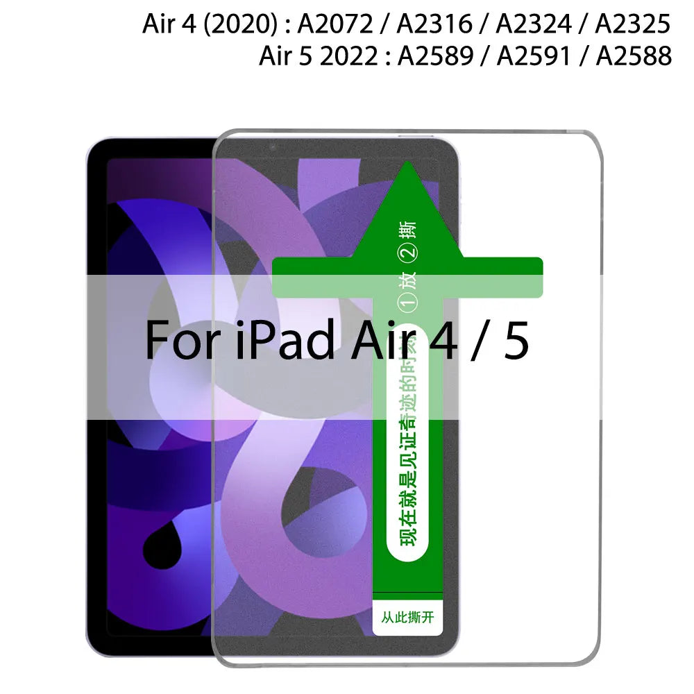 Auto Alignment Kit Tempered Glass For Ipad Pro 11 12.9 10 9 8 7 Air 5 4 3 2 13 Screen Protector For Ipad Mini 6 5 4 Gen Th Film