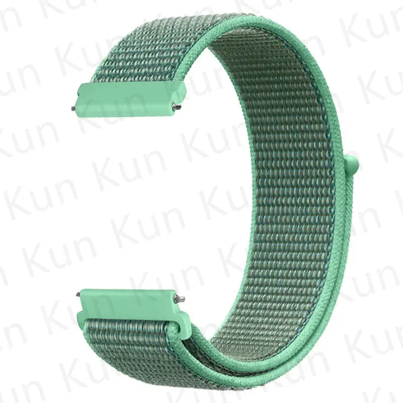 20mm 22mm Band For Samsung Galaxy Watch 6/5/4/5pro/4/6 Classic/active 2 Nylon loop sport bracelet huawei watch GT 4-2-2e-3 Strap