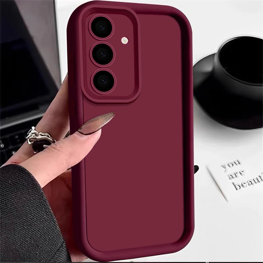 Soft TPU Phone Case For Samsung S26 S25 S24 S23 S22 S21 S20 Note20 Ultra FE Plus Candy Color Stylish Shockproof Silicone Cover
