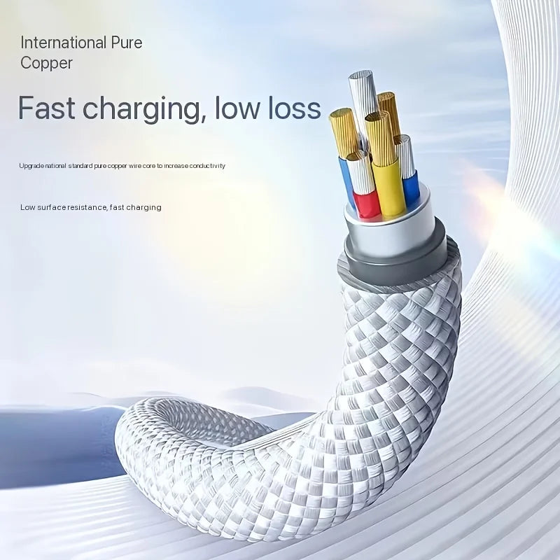5 Sets 3.3FT/1M Fast Chargers Kit with 60W Dual Port USB-C Charging Blocks And USB-C to C Braided Data Cables for iPhone 16/15 Series iPad Pro/iAir & Android Phones