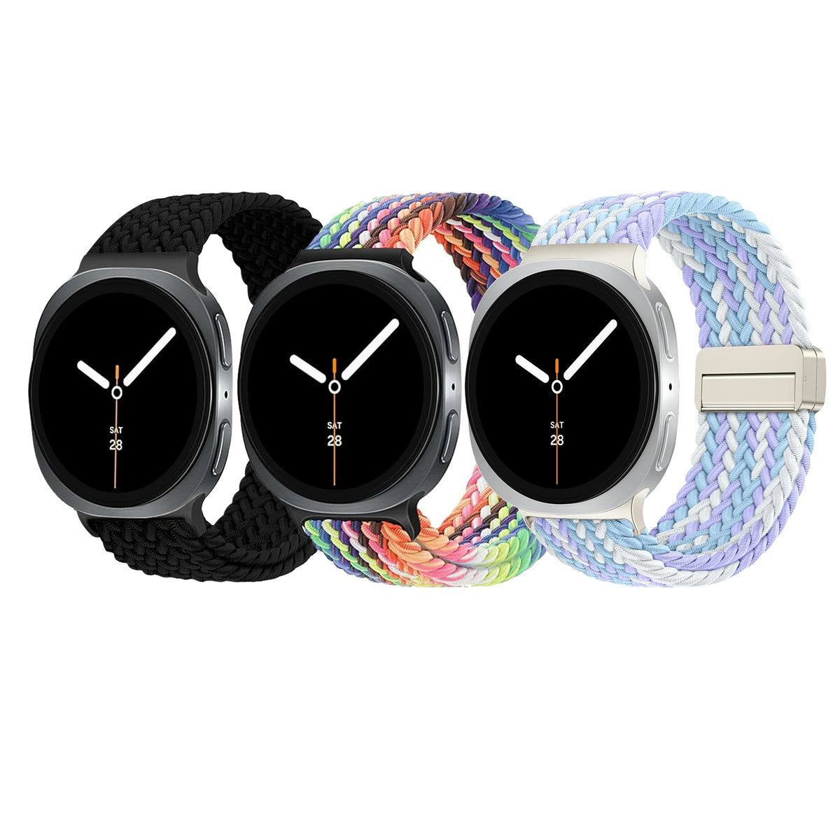 Magnetic Braided Band For Samsung Galaxy Watch 9 8 Strap 44mm 40mm Nylon Bracelet Correa Belt Galaxy Watch 8 Classic 46mm