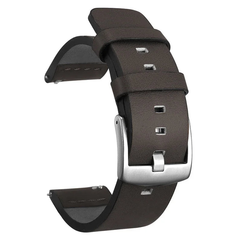 20mm 22mm Watch band Quick release Leather Strap for Samsung Galaxy Watch 3 Active2 40 44mm huawei watch gt 2 WatchBand 24 18mm