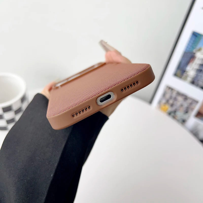 For Magsafe Original Tech Woven Phone Case For iPhone 17 Pro Max/16/15/14/13 Pro Max Wireless Charging Compatible Durable Cover