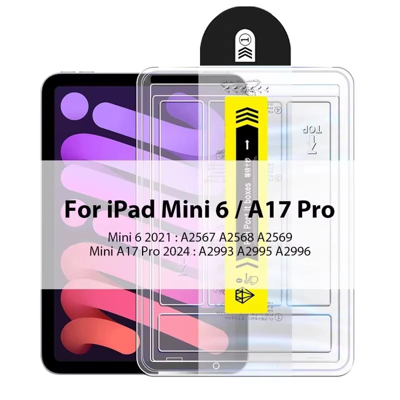 Tempered Glass Screen Protectors For iPad 10th Generation A16 2025 M3 Pro 13 11 M4 12.9 Air 5 4 3 2 Mini 6 7th 9th 8th 10.2 10.5