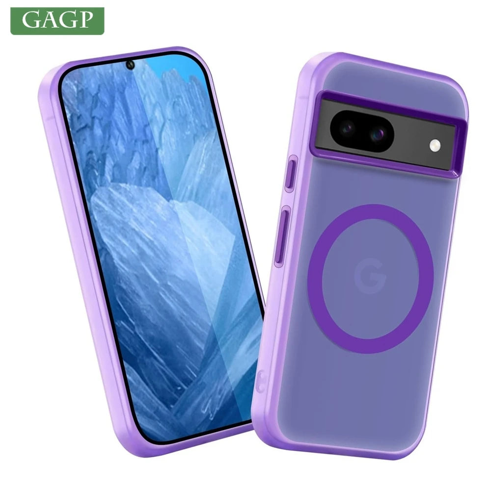 Candy Color Matte Clear Magnetic for Magsafe Case For Google Pixel 9A 8 10ProXL 8A Wireless Charge Frosted for Google 10 9Pro XL