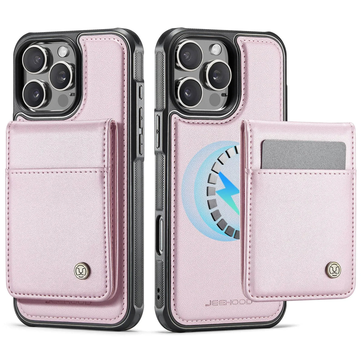 Magnetic 2 in 1 Detachable for iPhone 16/15/14 Pro Max 16 Plus Wallet Case with Card Holder,Magnetic Flip Kickstand Credit Slots