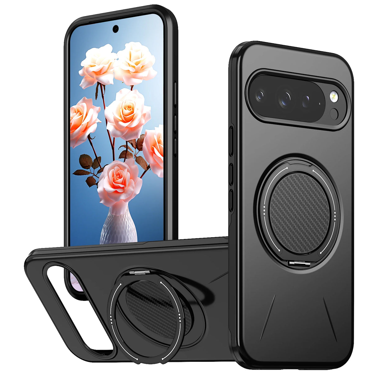 360° Magnetic Bracket Phone Case For Google PIXEL 10 9 11 Pro XL 9A 10ProXL For Magsafe Shockproof Stand Holder Cover Funda