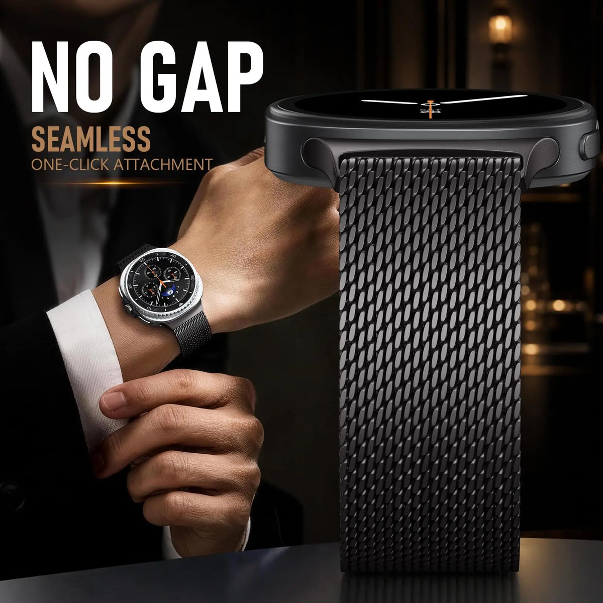Milanese Loop Strap For Samsung Galaxy Watch 8 Classic 46mm Metal Magnetic Correa Bracelet Galaxy Watch 9 8 44mm 40mm Band