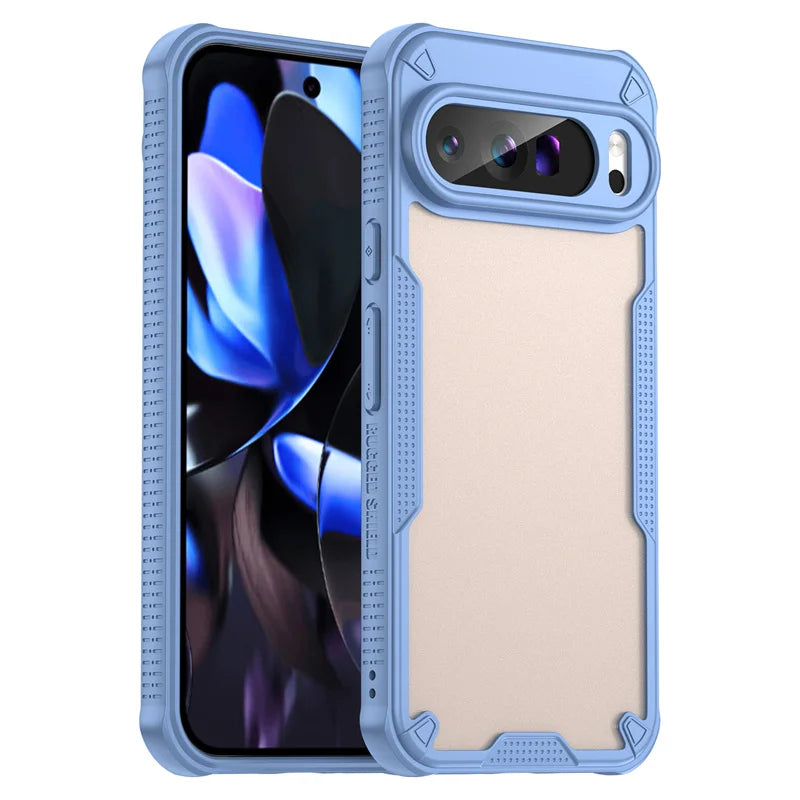 Luxury Matte Hybrid Rugged Protective Cover For Google Pixel 10 9 Pro XL 8 Pro 9A 8A Simple Case Shockproof Coque Fundas Capa