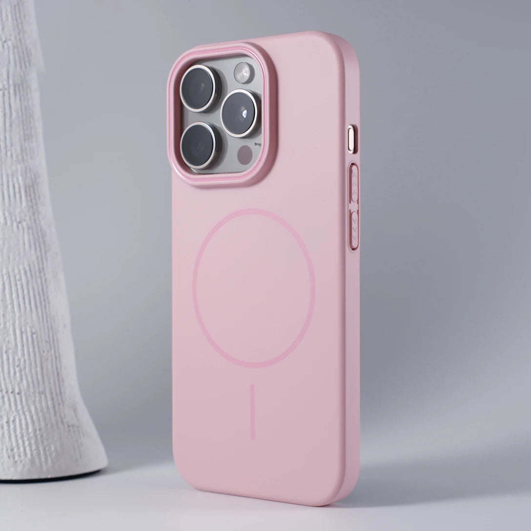 Luxury Original Hard PC For Magsafe Case for iPhone 17 Air 16 15 14 Plus 13 12 Mini 11 Pro Max Shockproof Matte Magnetic Cover
